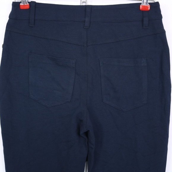 DG2 Diane Gilman Pants Leggings Skinny Riding Blue Stretch XS - Picture 6 of 11